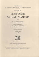 Dictionnaire bahnar-français (1ère partie). Tome 1: A-K, Tome 2: L-U