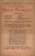 La Nouvelle Revue Française N' 88 (Janvier 1921)