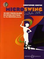 Microswing, 20 nouvelles pièces sur des rythmes swing pour le pianiste débutant. piano.