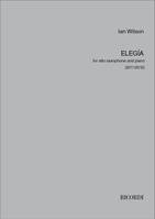 Elegía, for alto saxophone and piano