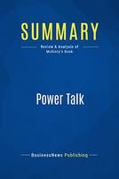 Summary: Power Talk, Review and Analysis of McGinty's Book