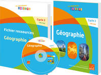 GEOGRAPHIE-CYCLE 3-15 livres+fichier ressources+posters+CD Rom