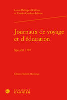 Journaux de voyage et d'éducation, Spa, été 1787