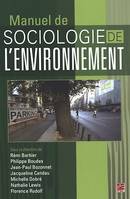 Manuel de sociologie de l'environnement