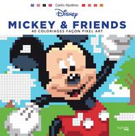 Mickey & friends / 40 coloriages façon pixel art, 40 coloriages façon pixel art