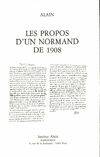 Les propos d'un normand de 1908