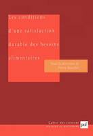 CONDITIONS D'UNE SATISFACTION DURABLE DES BESOINS ALIMENTAIRES, Exemple de l'Afrique subtropicale