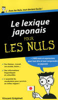 Lexique Japonais Pour les nuls