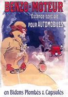 Carnet blanc, Affiche Benzo essence automobiles