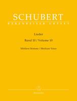 Lieder, Volume 10 pour voix moyenne