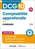 0, DCG 10 - Comptabilité approfondie - Corrigés 2024-2025