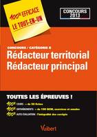 Rédacteur territorial, rédacteur principal / concours, catégorie B : concours 2013, concours, catégorie B