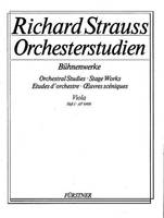 Orchestral Studies Stage Works: Viola, Guntram - Feuersnot. viola.