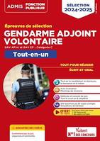 Épreuves de sélection Gendarme adjoint volontaire - Catégorie C - Tout-en-un - Vidéos offertes : 4 entretiens commentés, GAV APJA et EP - 2024-2025