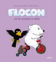 Flocon et la course à vélo