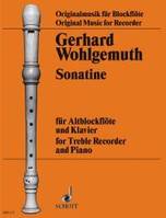 Sonatina, treble recorder and piano.