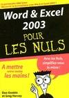 WORD & EXCEL 2003 POUR LES NULS : MEGAPOCHE