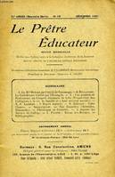 LE PRETRE EDUCATEUR, 31e ANNEE (NOUVELLE SERIE), N° 10, DEC. 1931