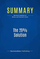 Summary: The 29% Solution, Review and Analysis of Misner and Donovan's Book