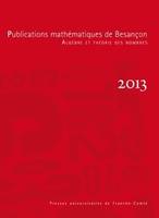 Publications mathématiques de Besançon 2013, Algèbre et théorie des nombres