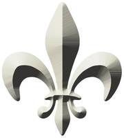 AUTOCOLLANT LA FLEUR DE LYS. SYMBOLE D ELECTION DIVINE