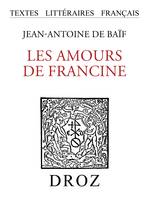 Les Amours de Francine, Tome II, Chansons