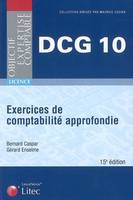 DCG, 10, Exercices de comptabilité approfondie, DCG, épreuve n°10