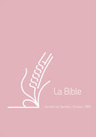 La Bible - Format poche avec zip, couverture vivella souple rose et tranche blanche