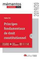 Principes fondamentaux de droit constitutionnel, 2019-2020