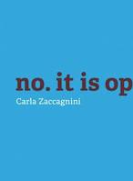 Carla Zaccagnini: No, It is Opposition /anglais