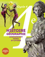 Histoire-Géographie-EMC 4e, Manuel élève - Grand format