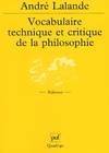 Vocabulaire technique et critique de la philosophie 133-134