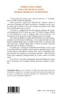 L'épreuve de la mort dans l'oeuvre de T.S. Eliot, Georges Séféris et Yves Bonnefoy