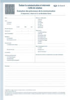Évaluer la communication et intervenir : formulaire d'évaluation, Pack de 25 formulaires