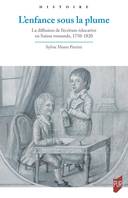 L'enfance sous la plume, La diffusion de l'écriture éducative en suisse romande, 1750-1820