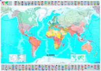 Carte Le Monde (plastifié - sous gaine)