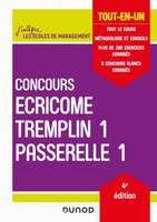 Concours Écricome Tremplin 1 et Passerelle 1 - 4e éd. - Tout-en-un, Tout-en-un