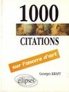 1000 citations sur l'oeuvre d'art