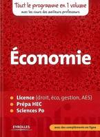Mention Economie, Licence (droit, éco, gestion, AES), prépa HEC, Sciences po