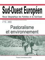 Pastoralisme et environnement revue sud ouest Europeen n16, Pastoralisme et environnement