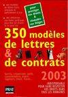 350 modèles de lettres et de contrats 2003