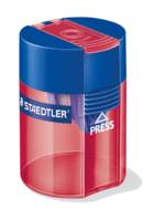 STAEDTLER® 511 - Taille-crayon 1 usage avec réservoir cylindrique couleurs assorties