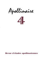 Apollinaire 4 - Revue d'études apollinariennes