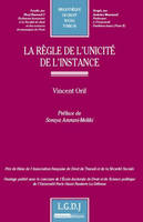 La règle de l'unicité de l'instance- Tome 56., PRIX DE THÈSE DE L'ASSOCIATION FRANÇAISE DE DROIT DU TRAVAIL ET DE LA SÉCURITÉ S