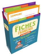 Boîte Mes fiches Français - Collège, 146 fiches