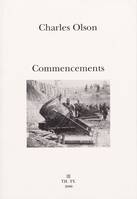 Commencements, vers et proses