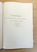 Défense de la France 1871-1880. Recueil contenant : Exposé du système défensif de la France - Rapport sur l'organisation de la frontière du nord - Note sur la défense de la Haute-Savoie - Frontière du nord et de l'est