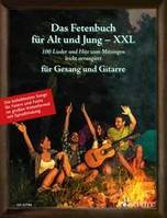 Das Fetenbuch für Alt und Jung - XXL, 100 Lieder und Hits zum Mitsingen, leicht arrangiert für Gesang und Gitarre - im großen Notenformat mit Spiralbindung. voice and guitar. Recueil de chansons.