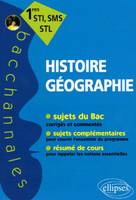 Histoire-Géographie - Premières STI, SMS, STL