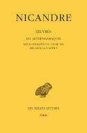 Oeuvres / Nicandre, 3, Œuvres. Tome III : Les Alexipharmaques. Lieux parallèles du Livre XIII. Des Iatrica d'Aétius, Tome III: Les Alexipharmaques. Lieux parallèles du Livre XIII. Des Iatrica d'Aétius